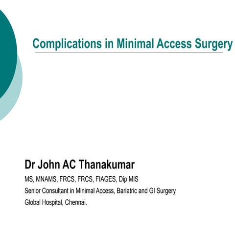 Complications in laparoscopic surgery
