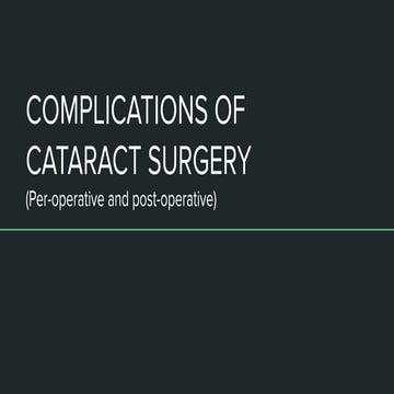COMPLICATIONS OF CATARACT.pptx