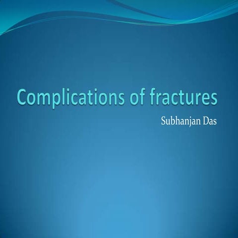 Complications of fractures