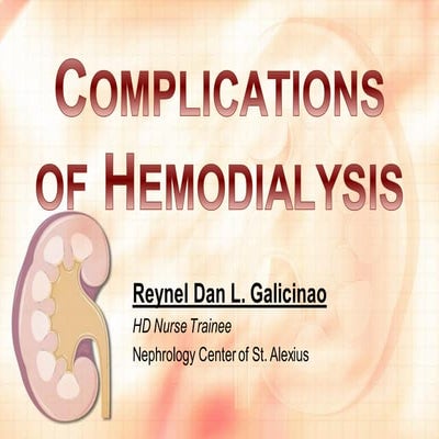 Complications of hemodialysis