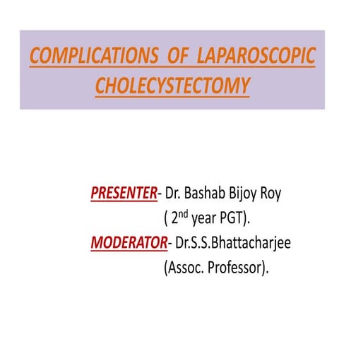 Laparoscopic CBD Exploration | PDF