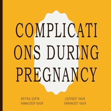 Compli during pregnancy