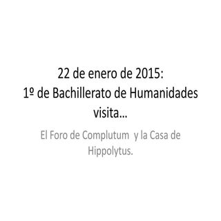 Complutum 2015