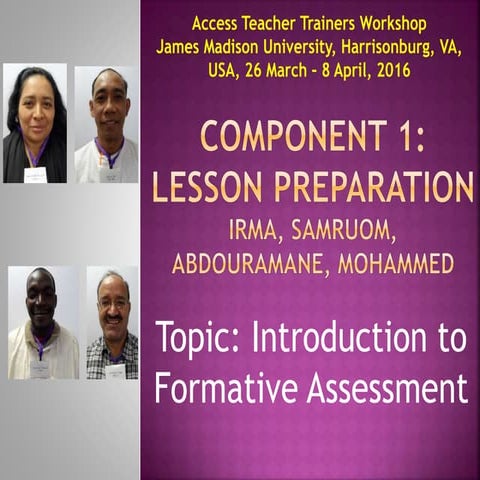 Component 1 lesson preparation final