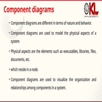 Component and deployment Diagrams Explanation