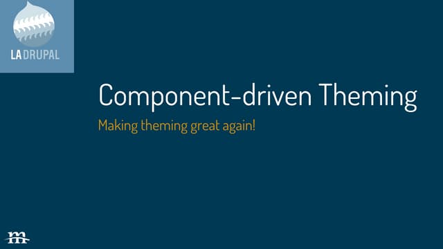Component-driven Drupal Theming