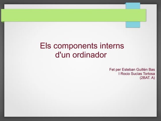 Components de l'ordinador | ODP