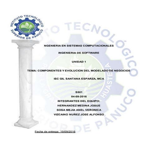 Componentes y evolucion del modelado de negocios(investigacion)
