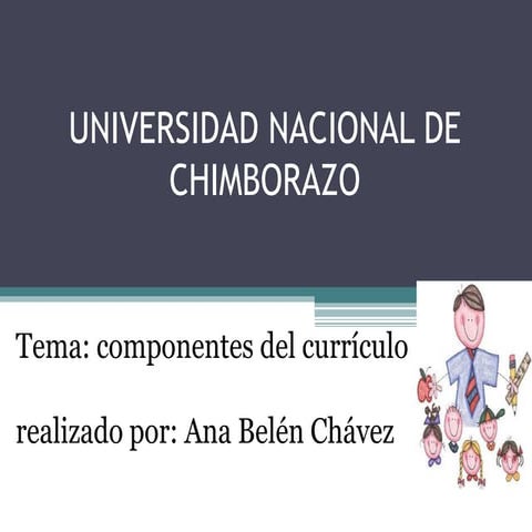 Componentes de curriculo