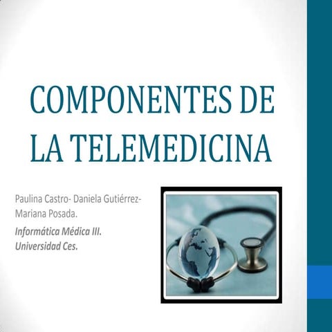 Componentes de la telemedicina (final)