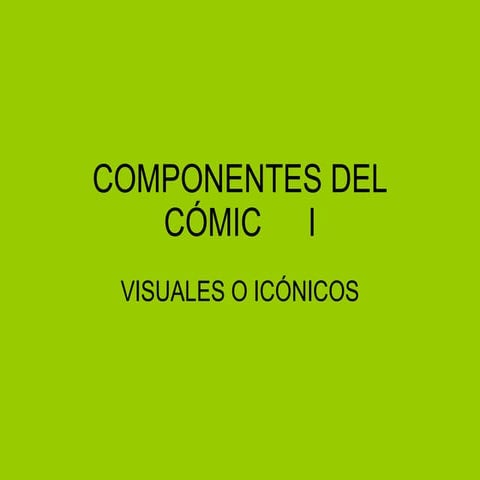 Componentes del cómic