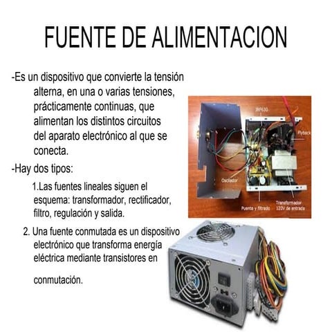 Componentes de una computadora