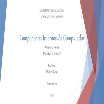 Componentes internos del computador (Palma)