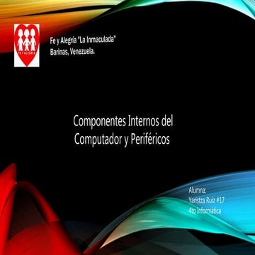Componentes internos del computador y perifericos