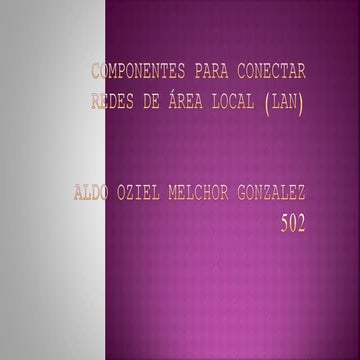 Componentes para una red lan