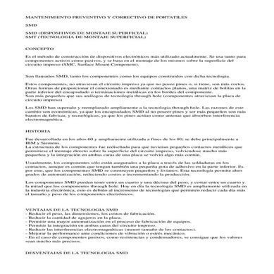 Componentes smd y prueba de inverter