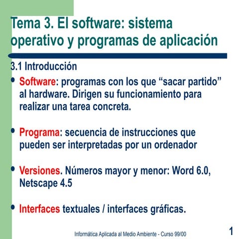 EL SOFTWARE Y LOS COMPONENTES SOFTWARE.ppt