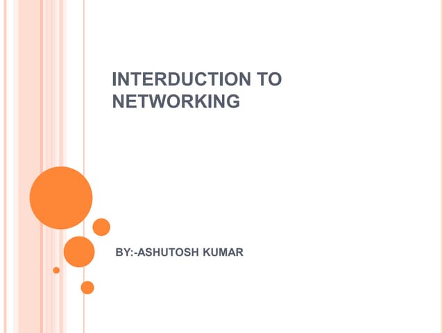  Computer network Component introduction