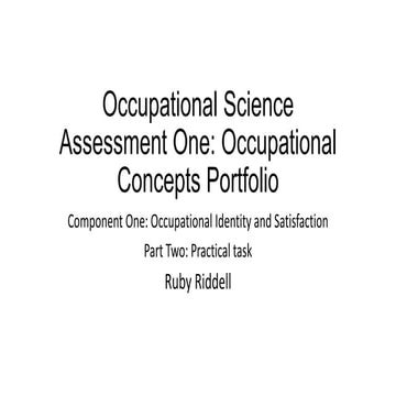 Occupational identity by Leona Birss 2015 | PPTX