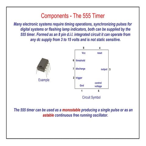 Components   555 timer