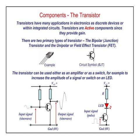 Components   transistors