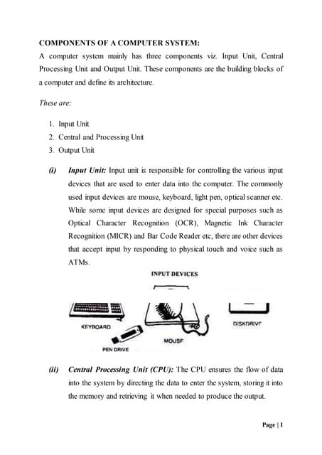 Fundamentals of computers | PPT