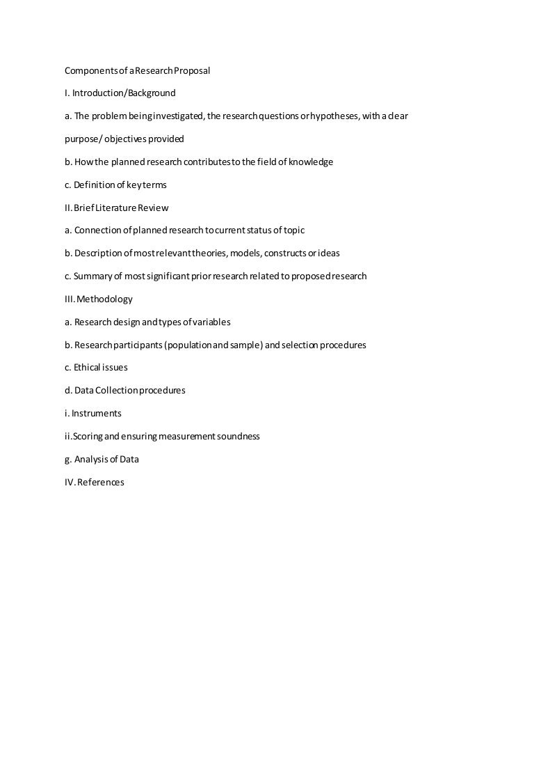 Components of research plan image