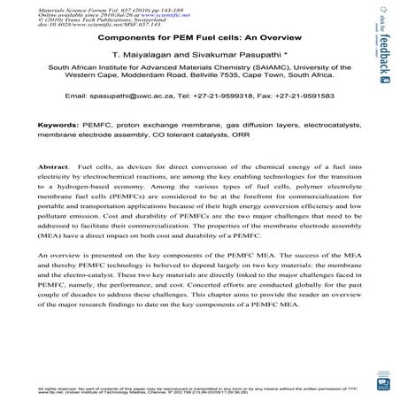 proton exchange membrane fuel cell | PPT