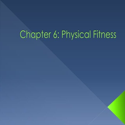 Components of physical fitness