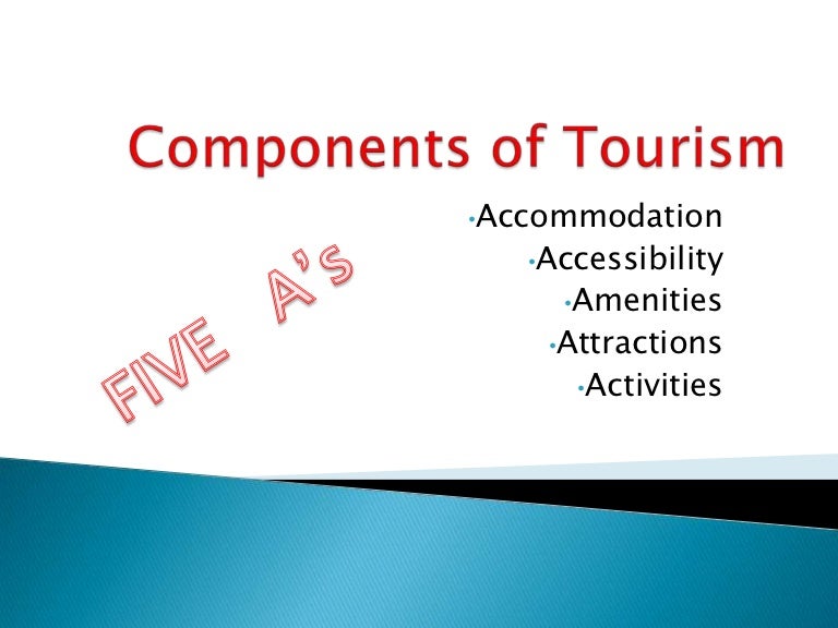 5 a's of tourism ppt