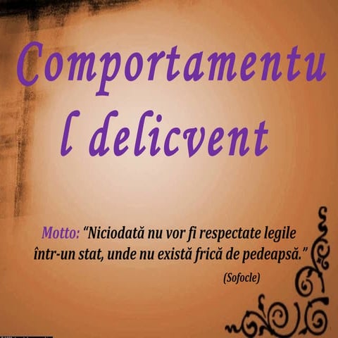 Comportament delicvent