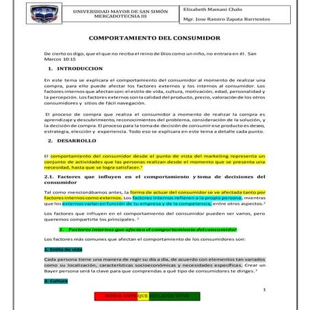 Compras racional o impulso | DOCX