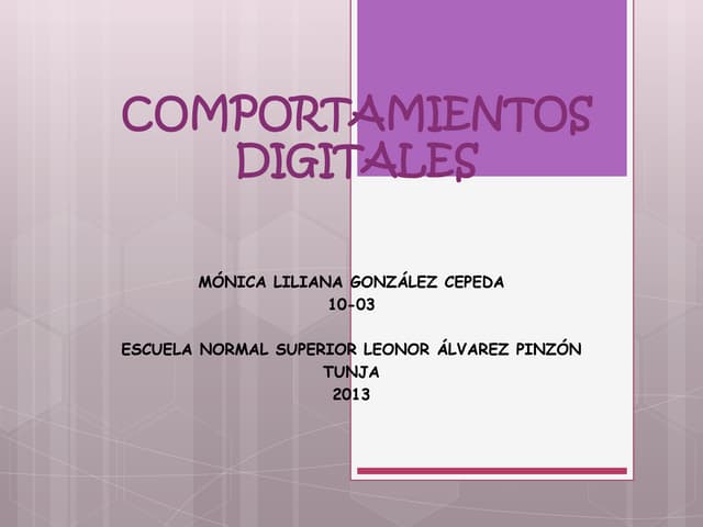 Comportamientos digitales