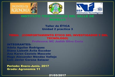 Comportamiento ético del investigador