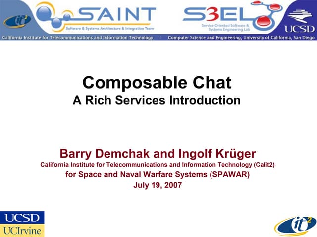 Rich Services: Composable chat