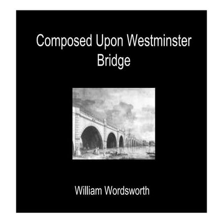Composed upon-westminster-bridge