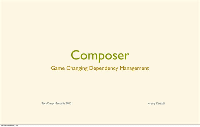 Game Changing Dependency Management