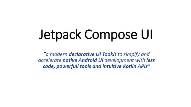 Compose UI