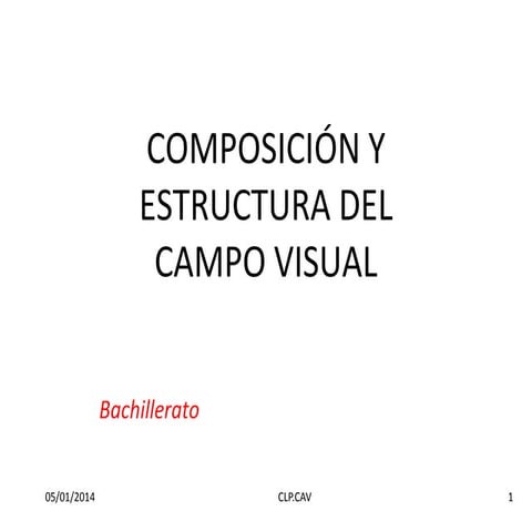 Composición estructura del campo visual
