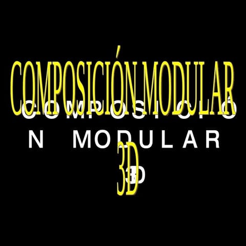 ComposicióN Modular 3d