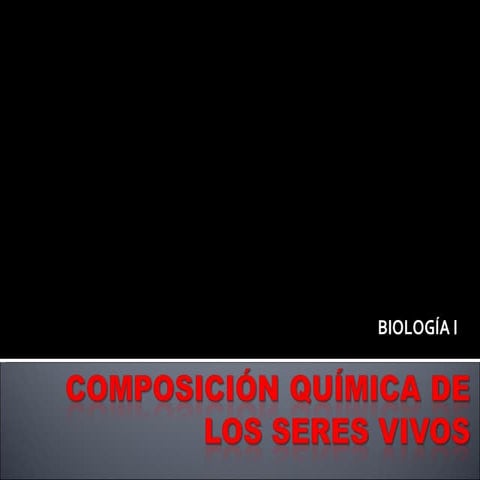 Composición Química De Los Seres Vivos | PPT