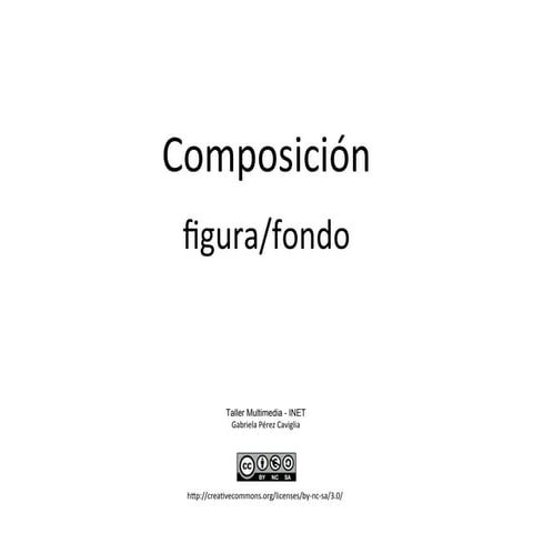 Representación de contorno: Composición Figura-Fondo