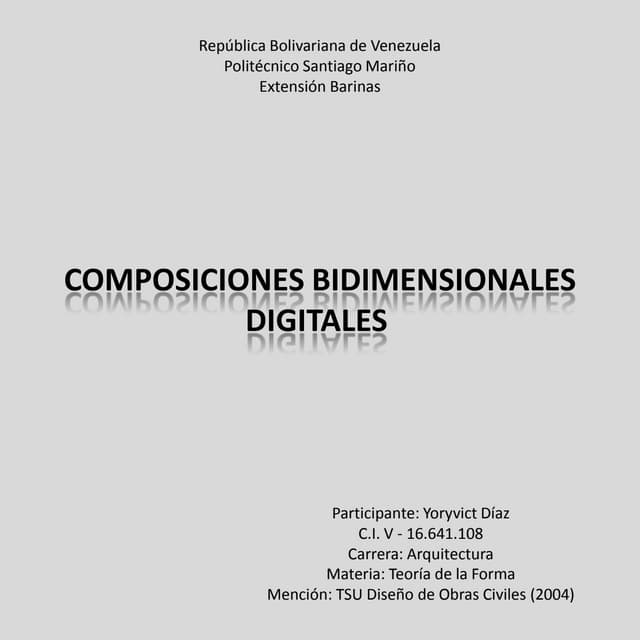 Composicion. bidimensional.