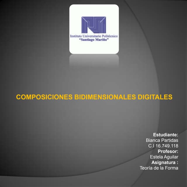 Composiciones bidimensionales digitales