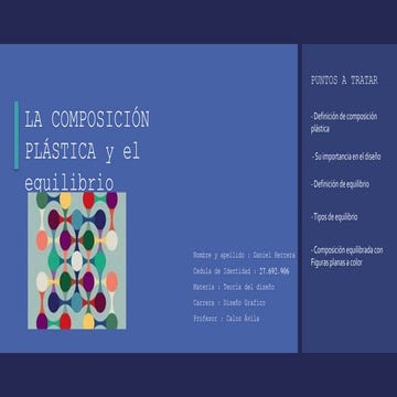 Composicion plastica y equilibrio