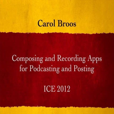 Composing and creating with apps