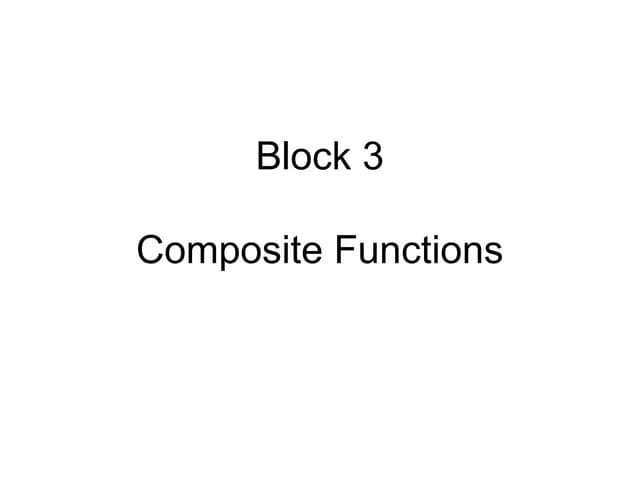 Composite functions