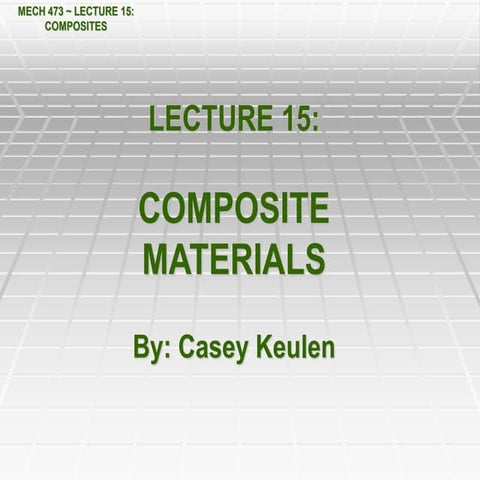 A composite material is a combination of two materials with different physica...