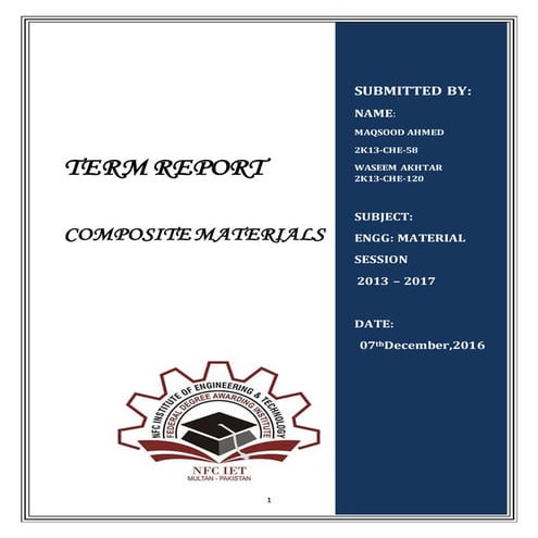 Composite material term report