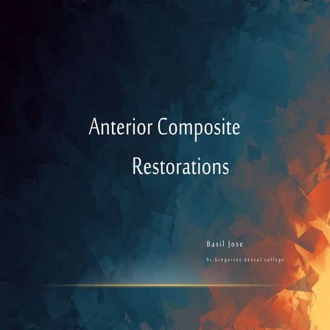 anterior composite restoration